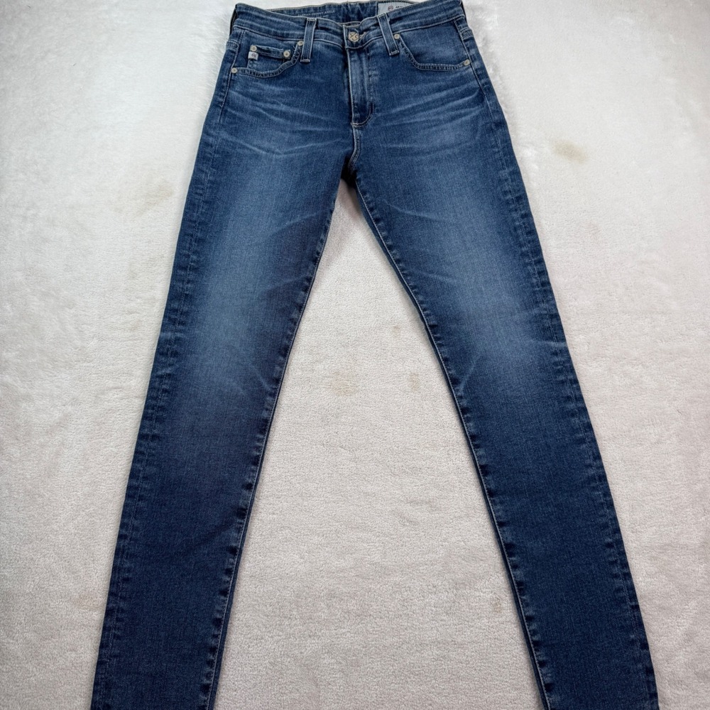 AG Adriano Goldschmied Farrah Skinny High Rise Jeans Blue‎ 27R EMP1777RH12YFLD